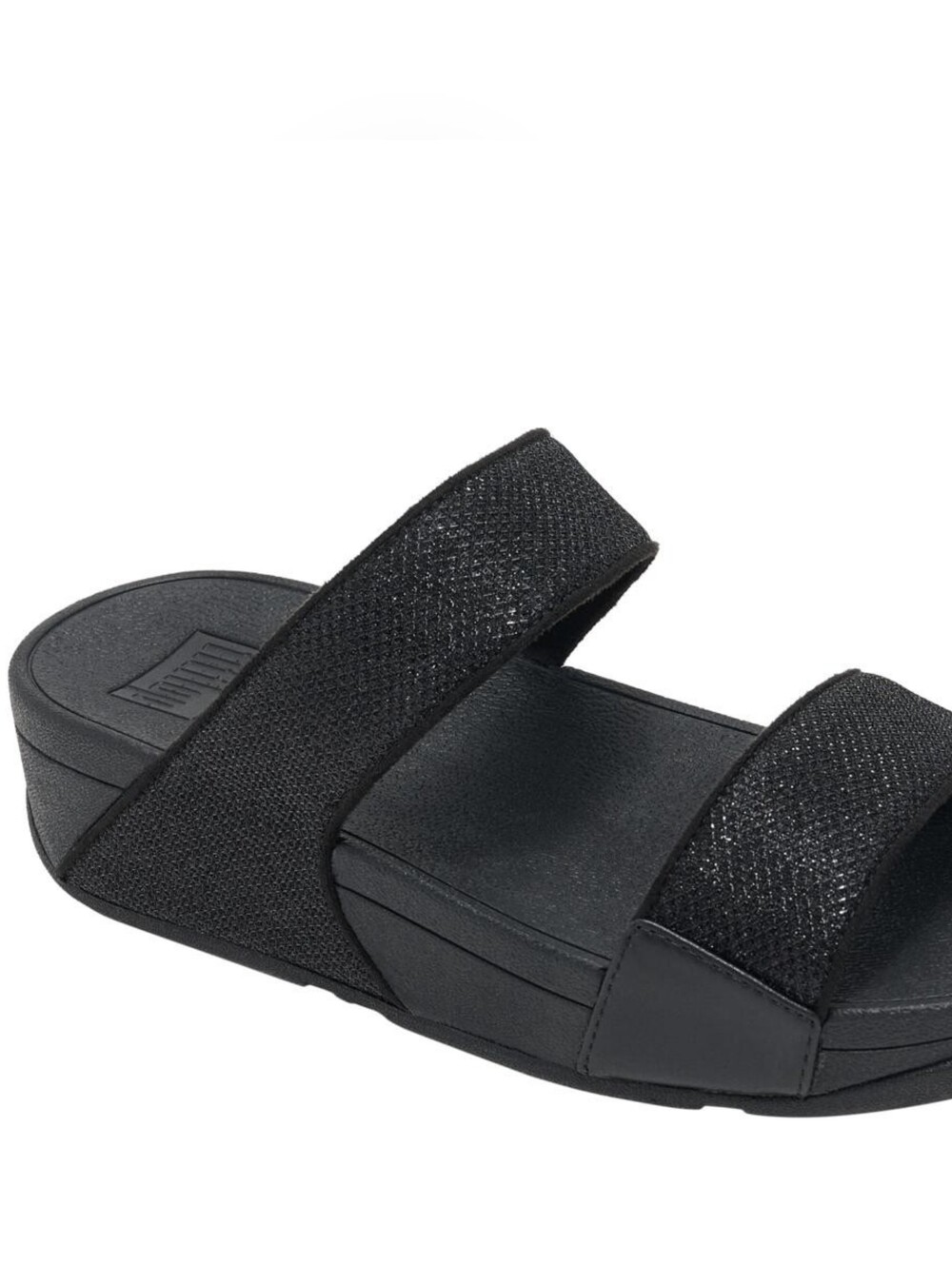 Fitflop Women’s All Black Dual-Strap Slide Sandals
